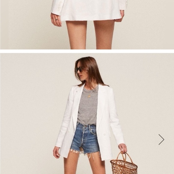 Reformation 100% linen blazer - Picture 2 of 4